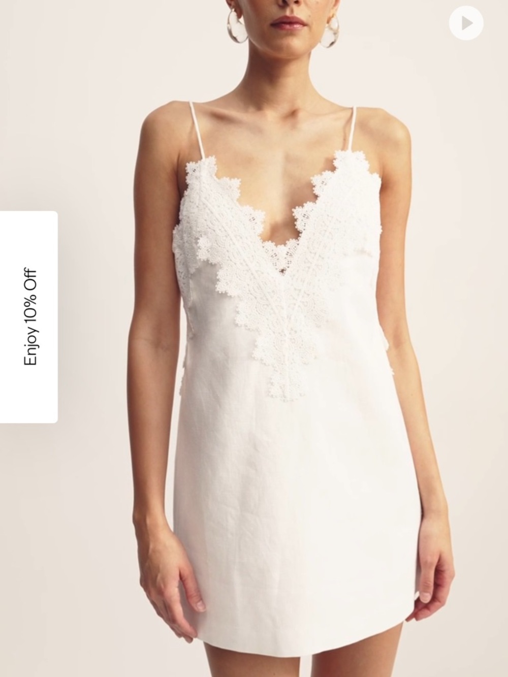 Shona Joy Toile Lace Linen Dress SIZE 4, NWT - Picture 4 of 5
